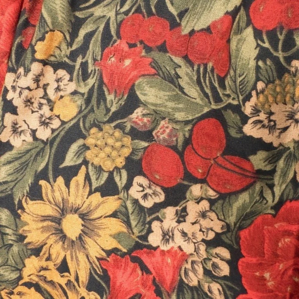 Vintage Worthington Floral Pleated Rayon Midi Skirt Size‎ 14 Garden Cottagecore